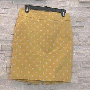 Any Taylor Polka Dot Yellow Skirt Size 4P